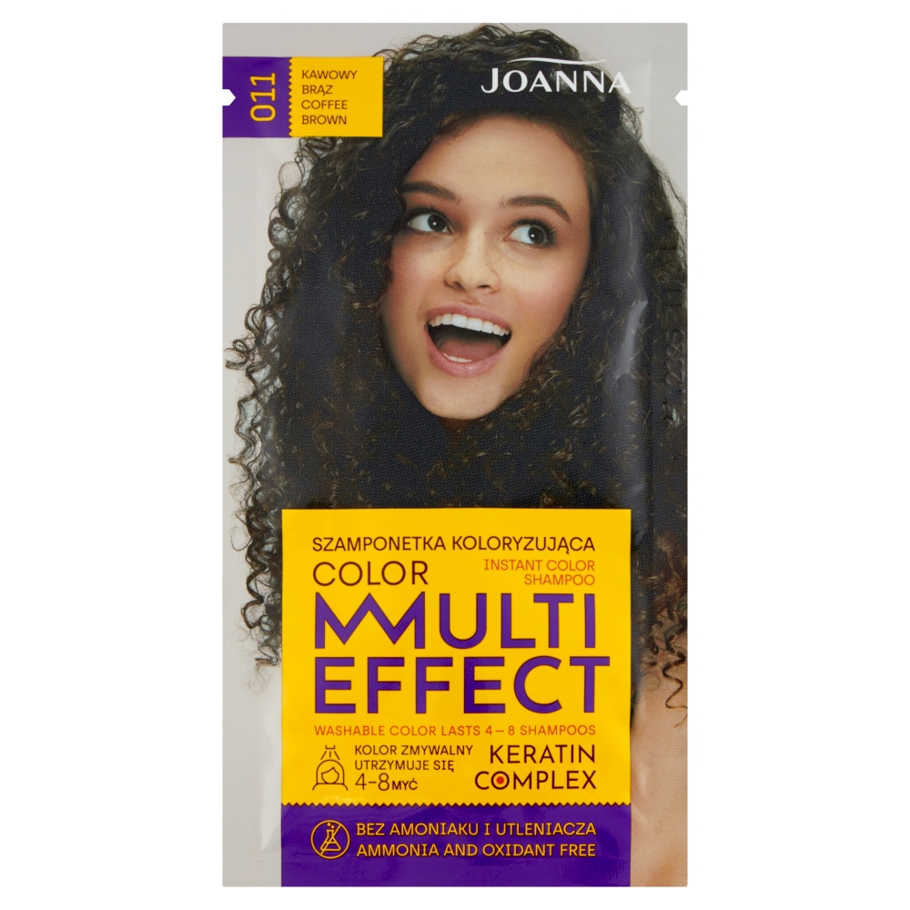 Joanna Multi Effect Color 011 Shampoo Colorante Marrone Caffè