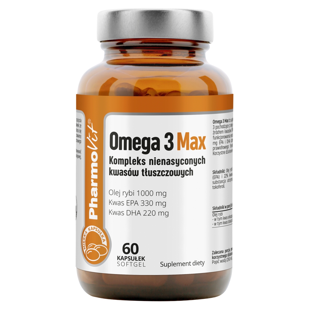 Pharmovit Clean Label Omega 3 Max Kapsułki
