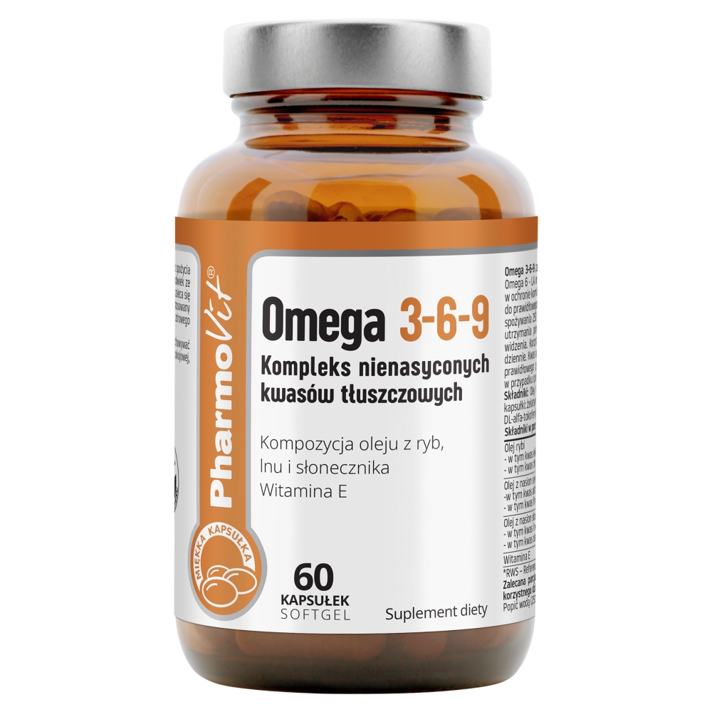 Pharmovit Omega 3-6-9 Kompleks nienasyconych kwasów tłuszczowych Kapsułki