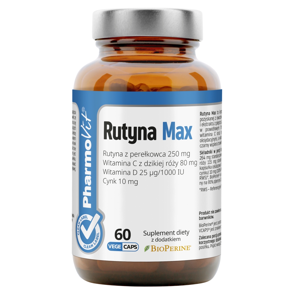 PharmoVit Rutyna Max Clean 60 Kapsułek