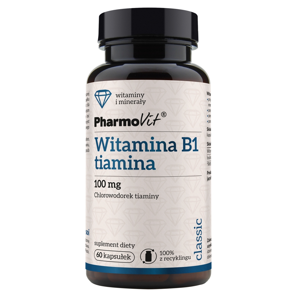 PharmoVit Classic Witamina B1 Tiamina 100 mg Kapsułki