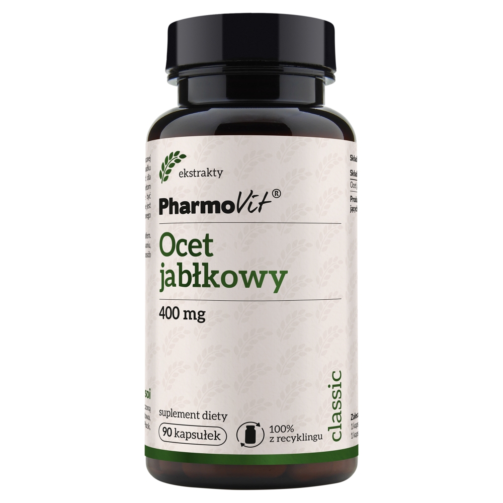 PharmoVit Classic Ocet jabłkowy 400 mg Kapsułki