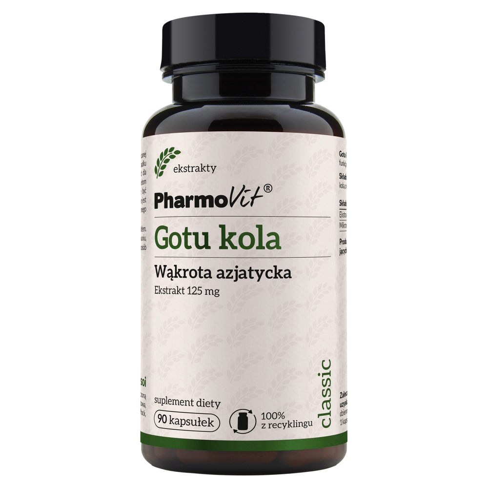 PharmoVit Classic Gotu Kola Ekstrakt 125 mg Kapsułki