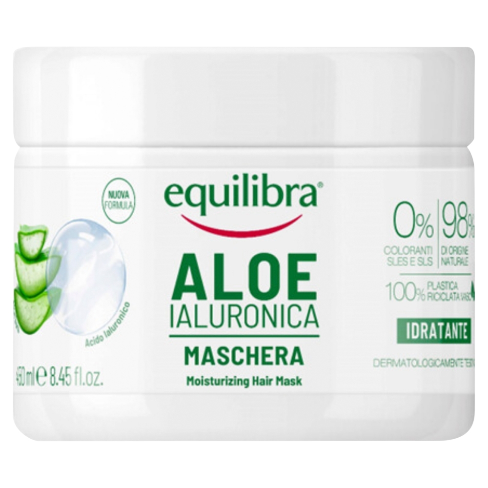 Equilibra Nawilżająca Maska do włosów z aloesem i kwasem hialuronowym