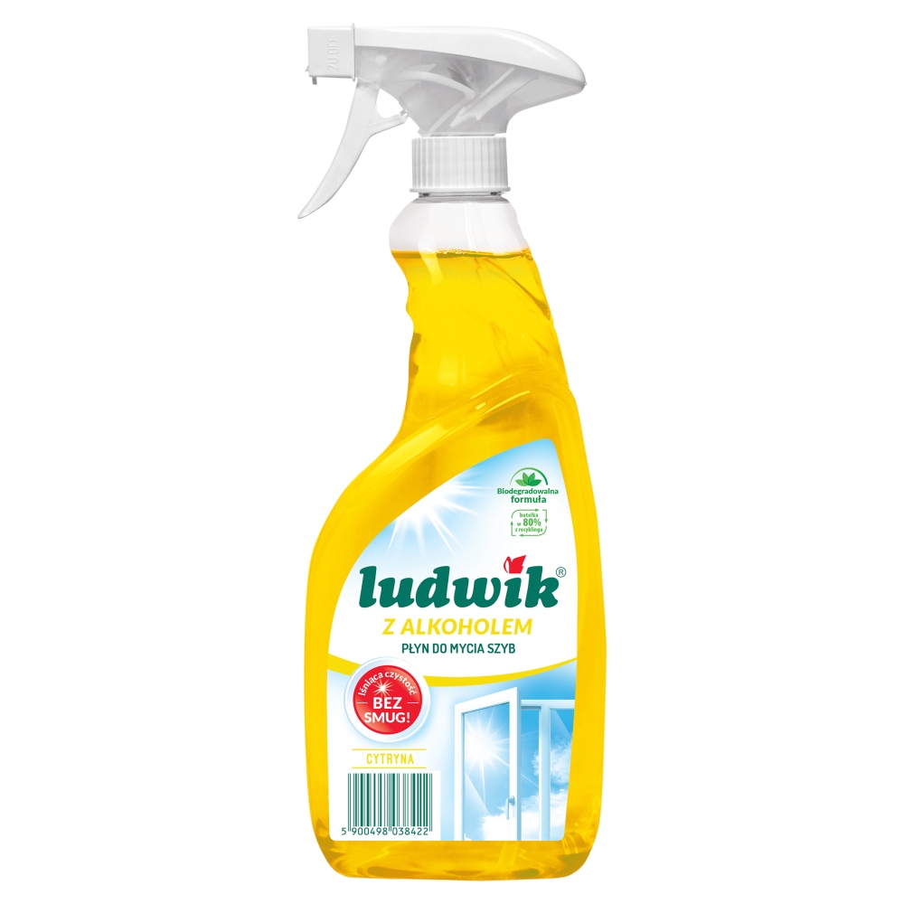 Ludwik Płyn do mycia szyb z alkoholem cytryna  600 ml