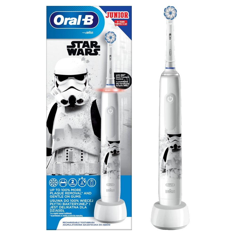 Oral-B Szczoteczka Elektryczna Pro 3 Junior Star Wars
