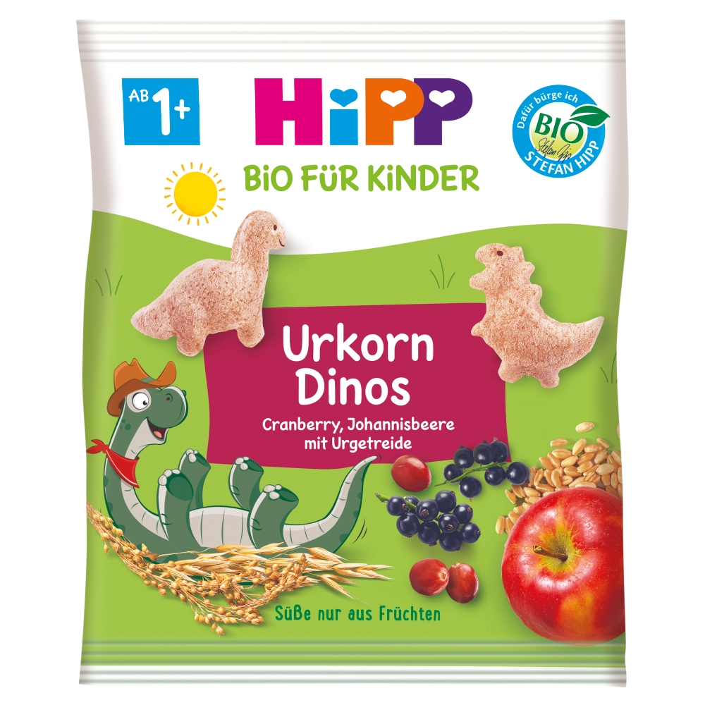 Hipp Chrupiące Dinozaury Bio przekąska 30 g 30 g