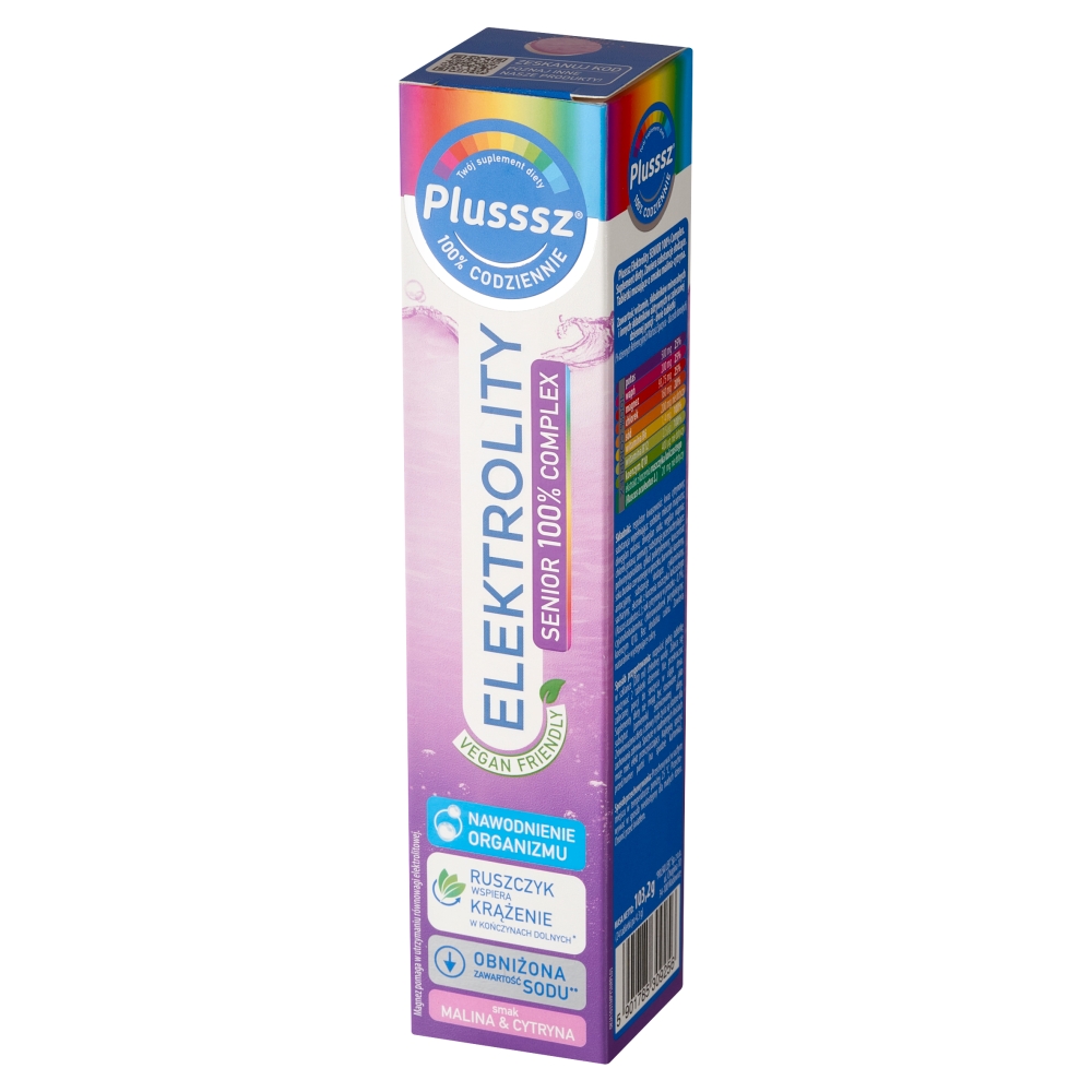 Plusssz Elektrolity Senior 100% Complex, Tabletki musujące