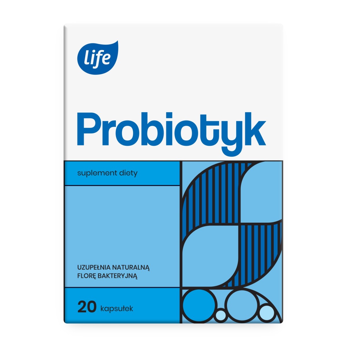 Life Probiotyk, Suplement diety zawierający żywe kultury bakterii, Kapsułki