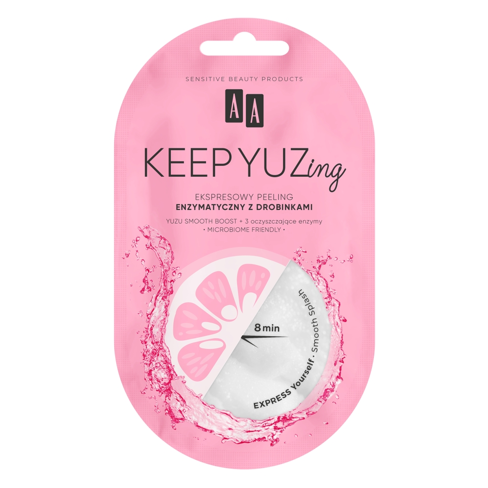AA Keep Yuzing Ekspresowy peeling enzymatyczny z drobinkami