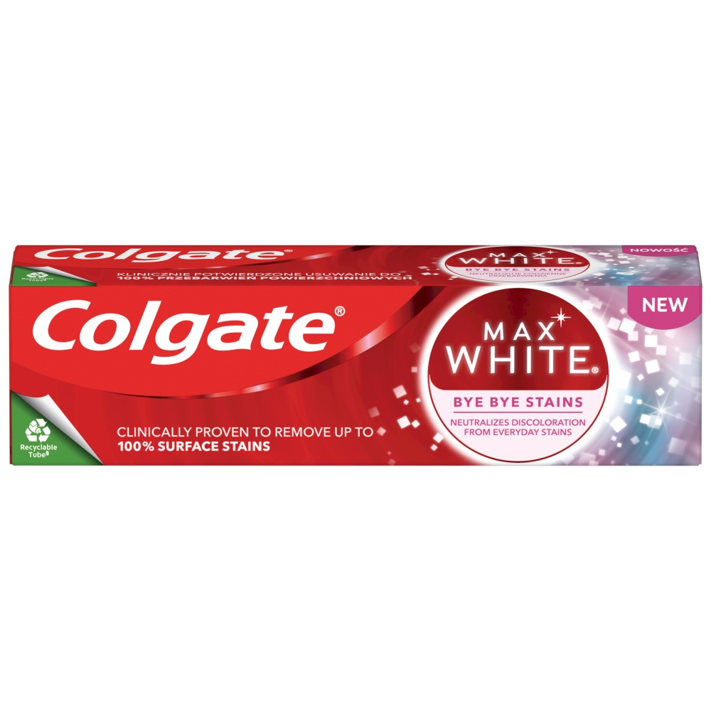 Colgate Pasta do zębów Max White Bye Bye Stains