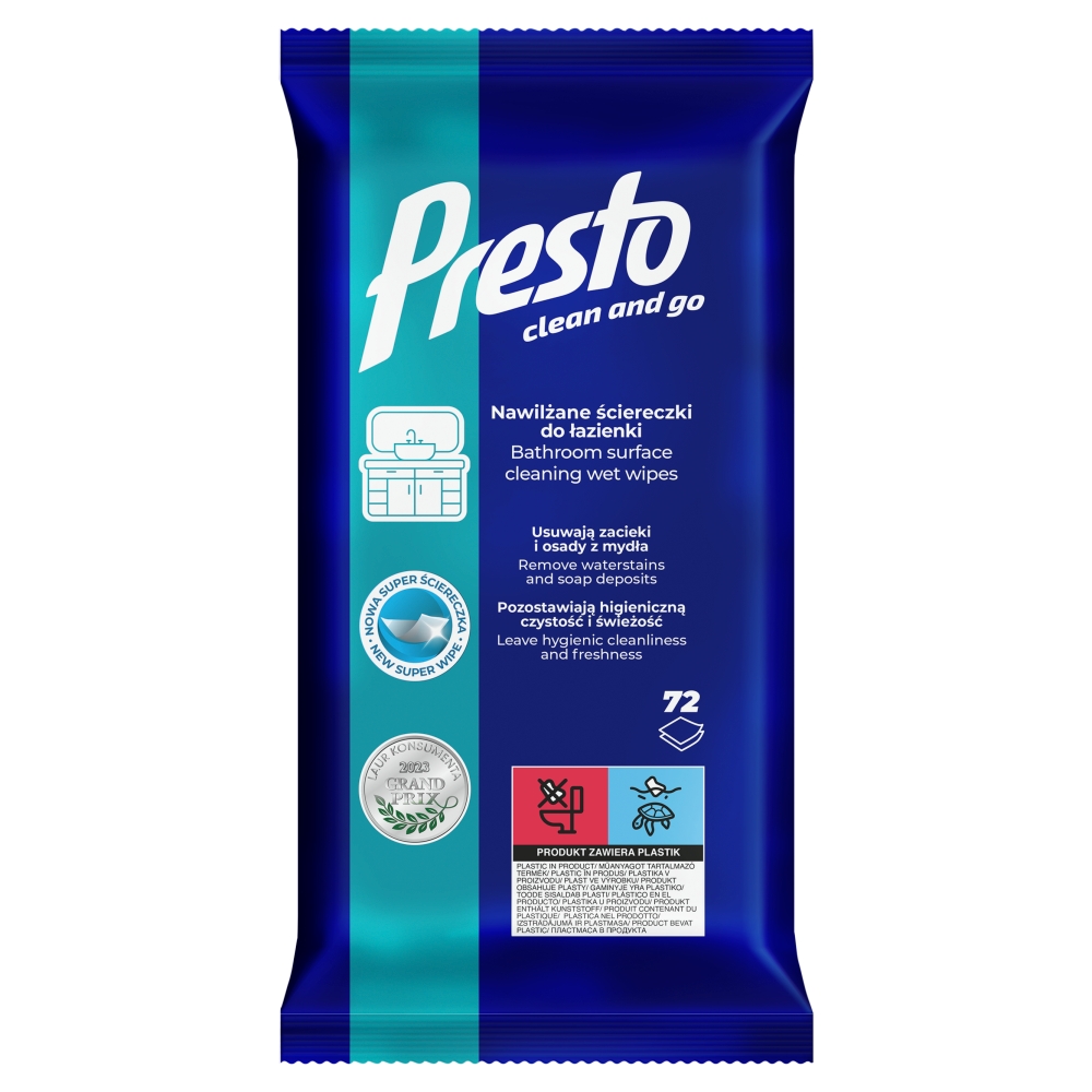 Presto Clean Ściereczki gospodarcze do łazienki