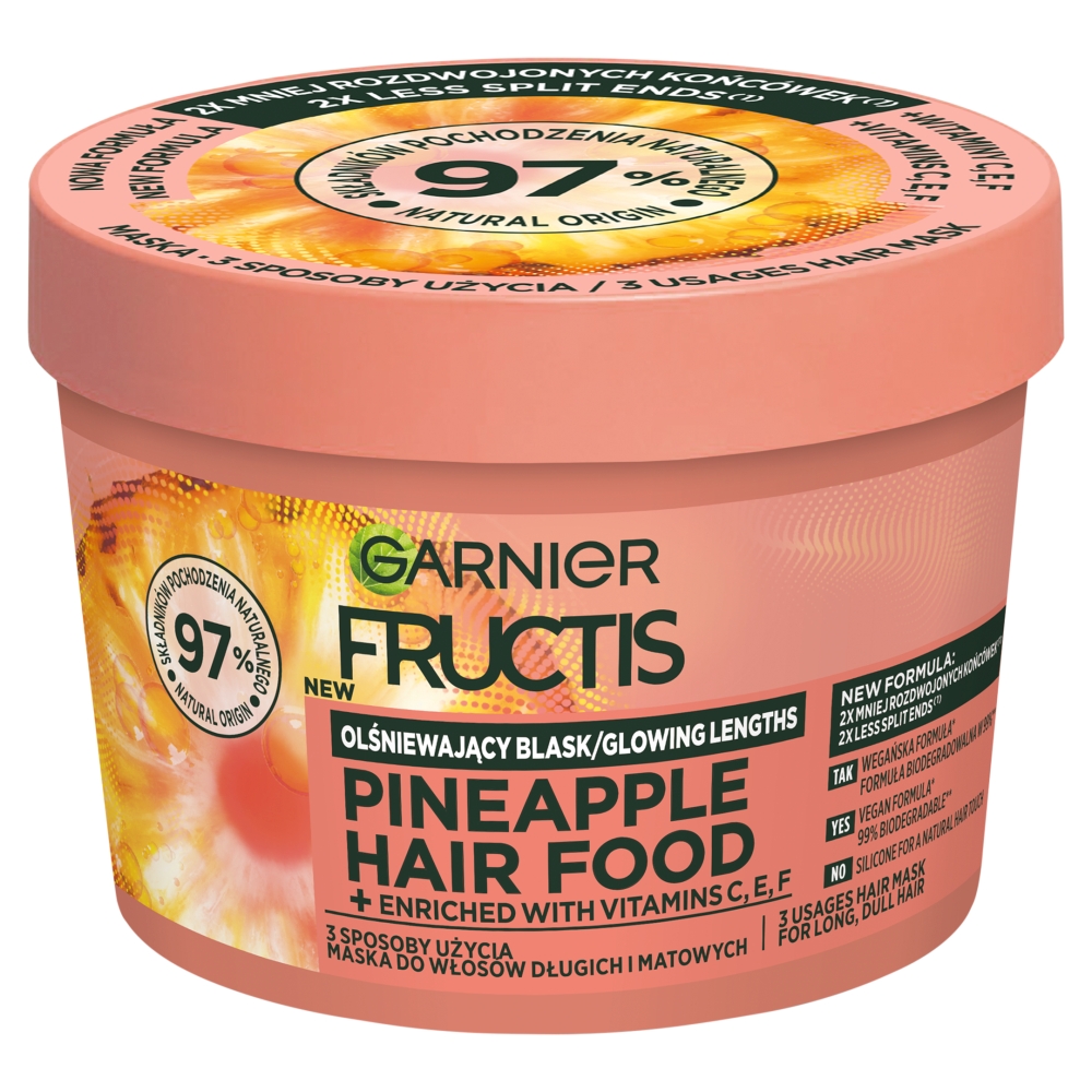 Fructis Hair Food Maska do włosów, Pineapple  100 ml