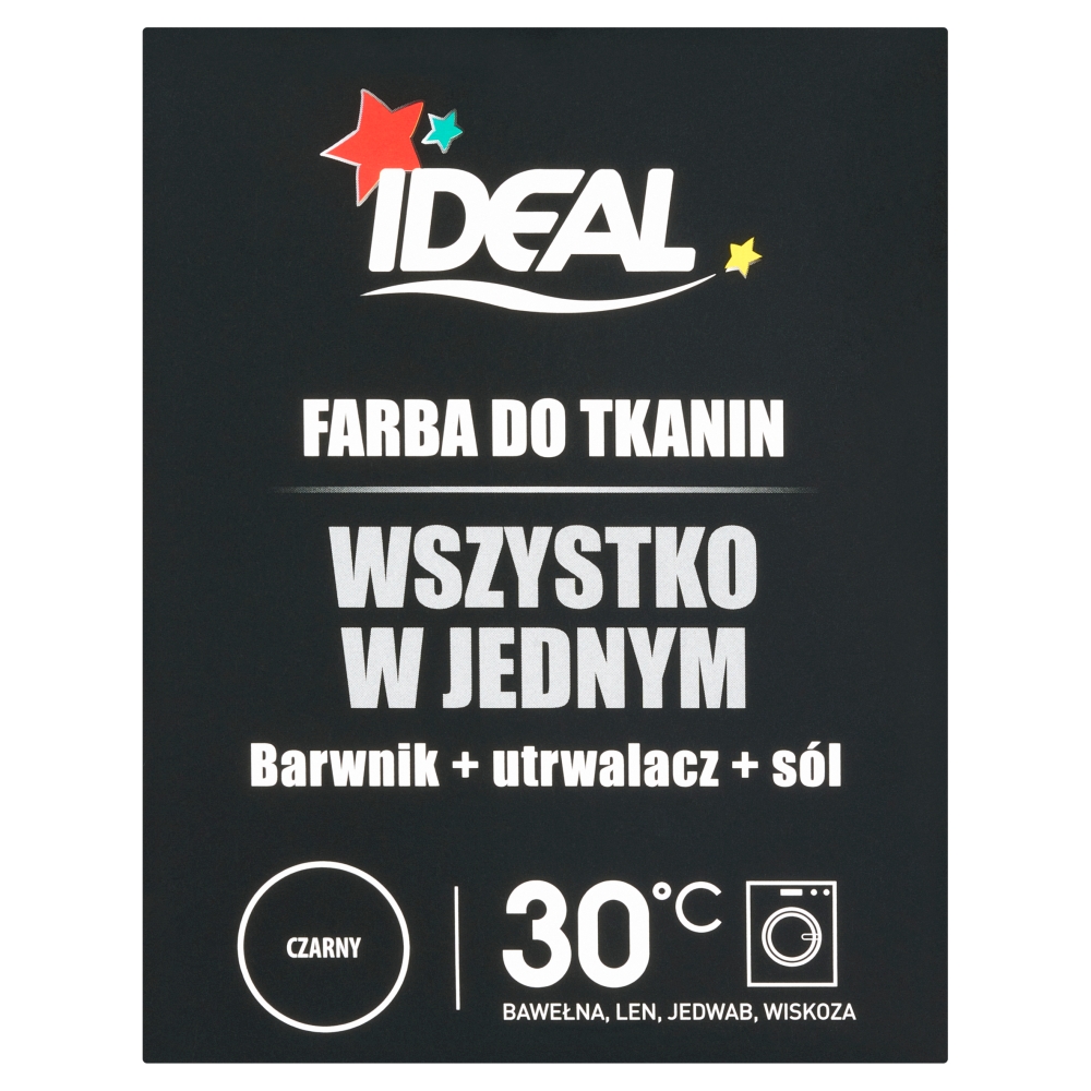 Ideal Farba do tkanin czarny  350 g