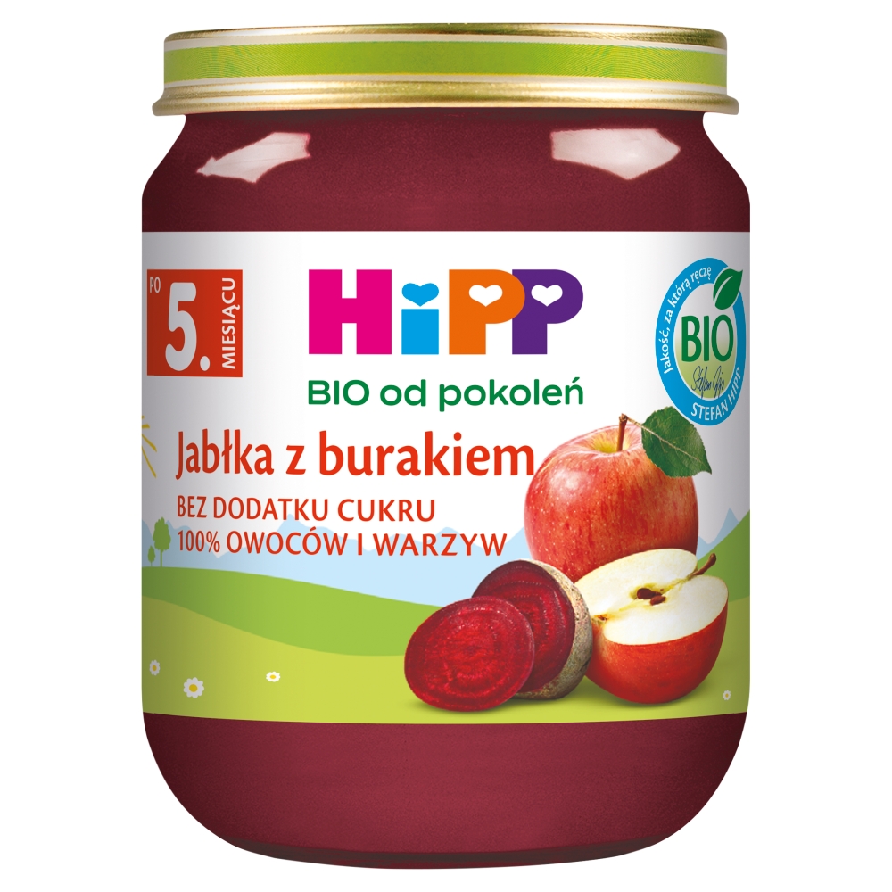 Hipp Przecier Owocowo - Warzywny Jabłka z Burakiem Bio 125 g