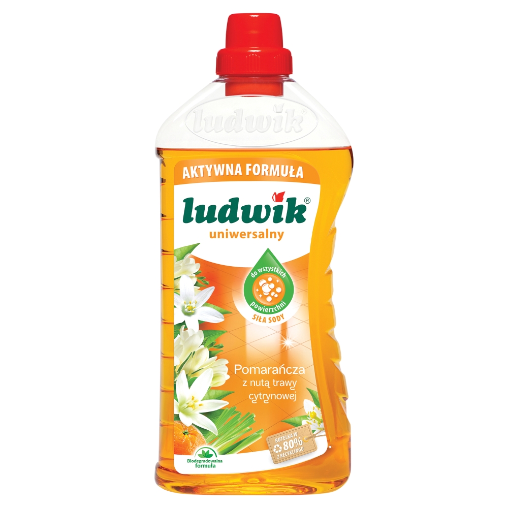 Ludwik Płyn uniwersalny pomarańcza z nutą trawy cytrynowej 1000 ml