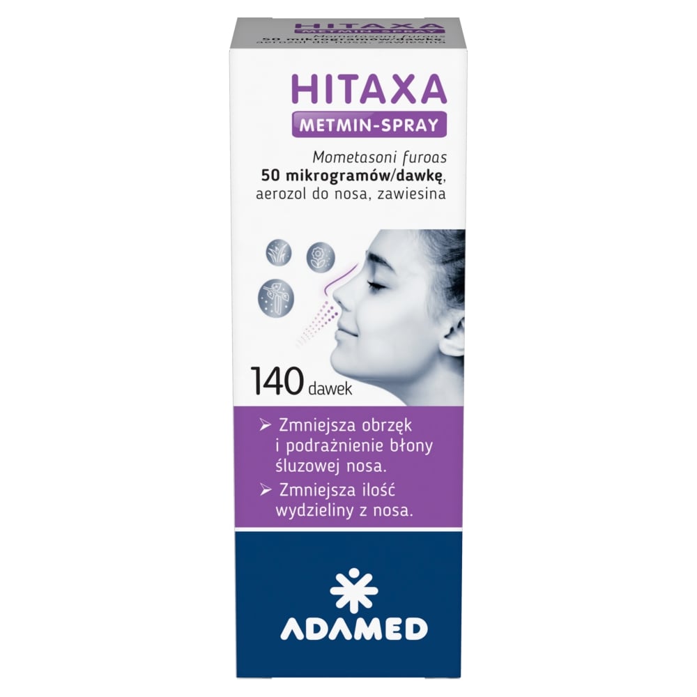 Hitaxa Metmin-Spray 0,05 mg/dawka, Aerozol do nosa