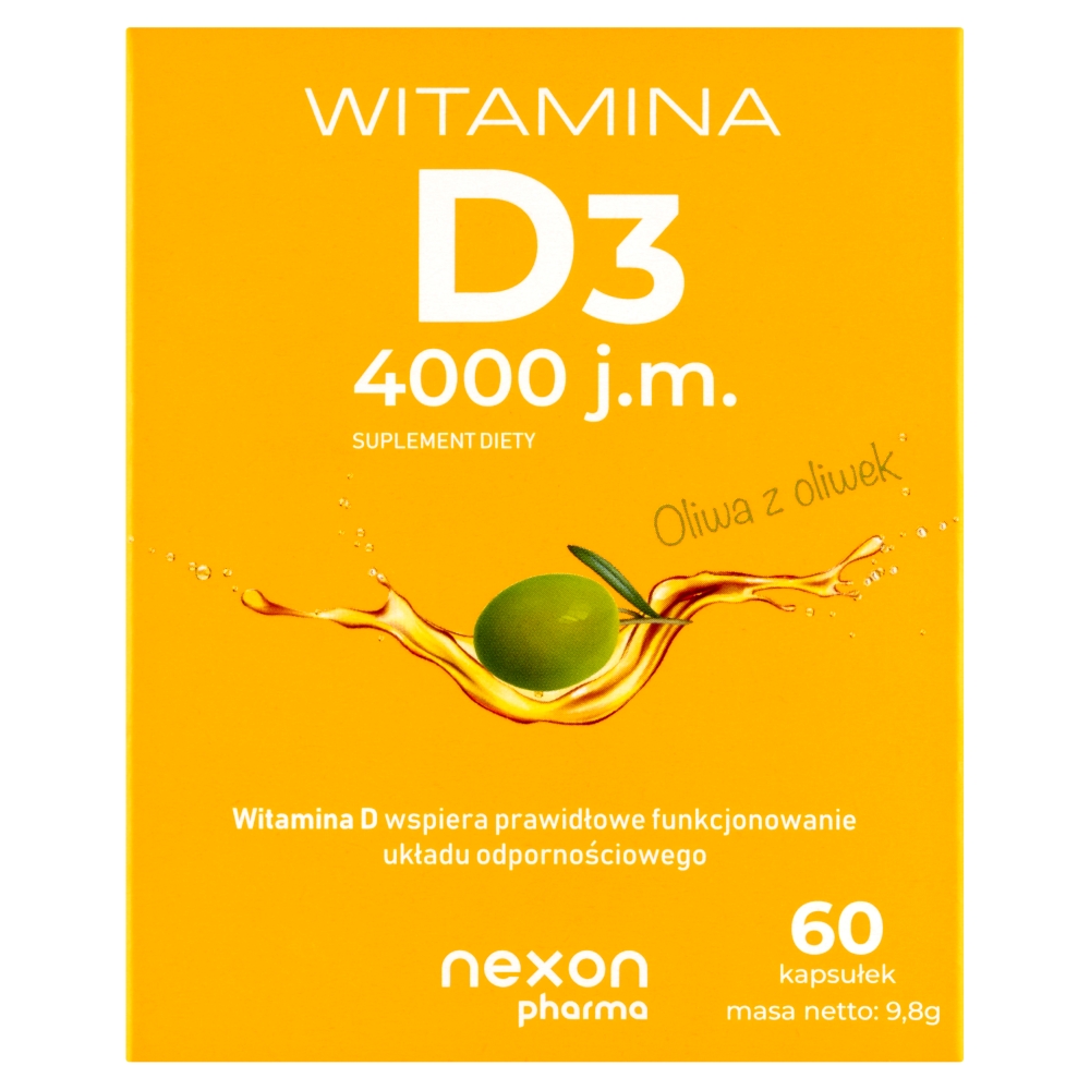 Nexon Witamina D3 4000 J.M., kapusłki 60 szt.