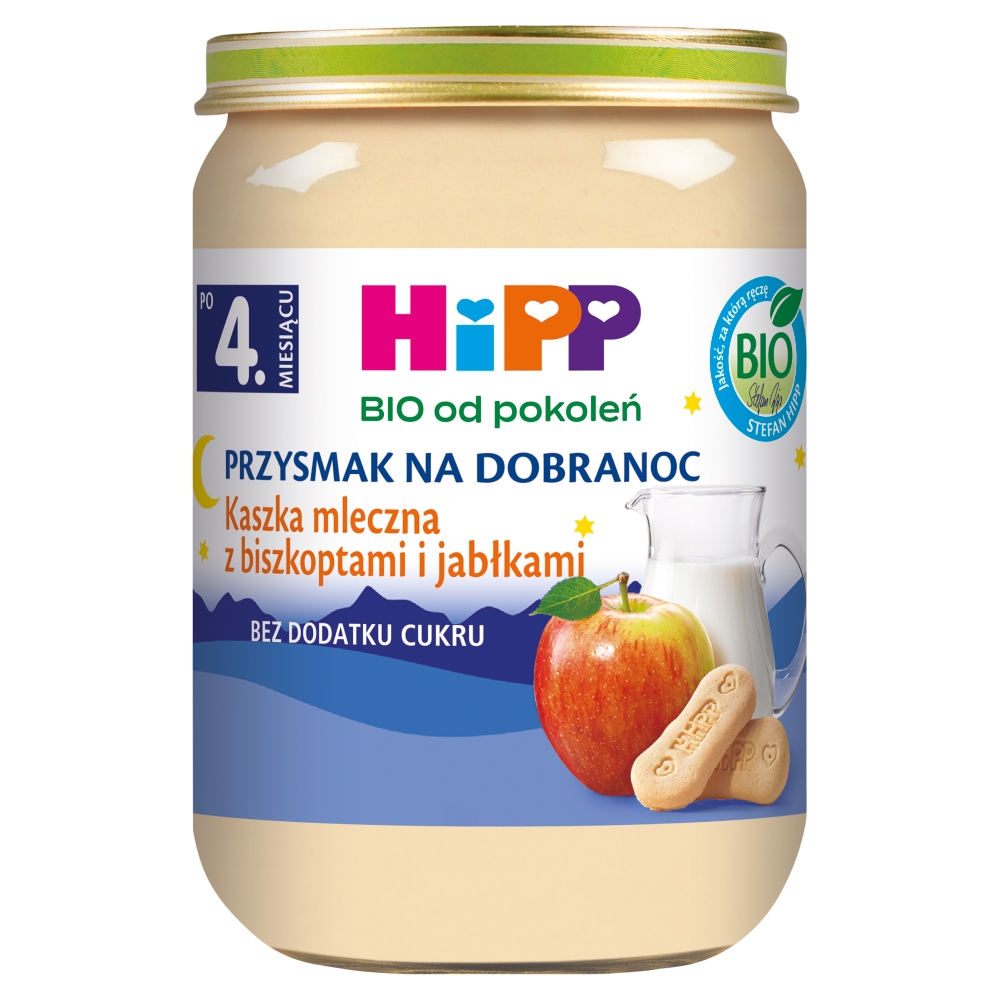 Hipp BIOKaszka Mleczna z Biszkoptami i Jabłkami  190 g