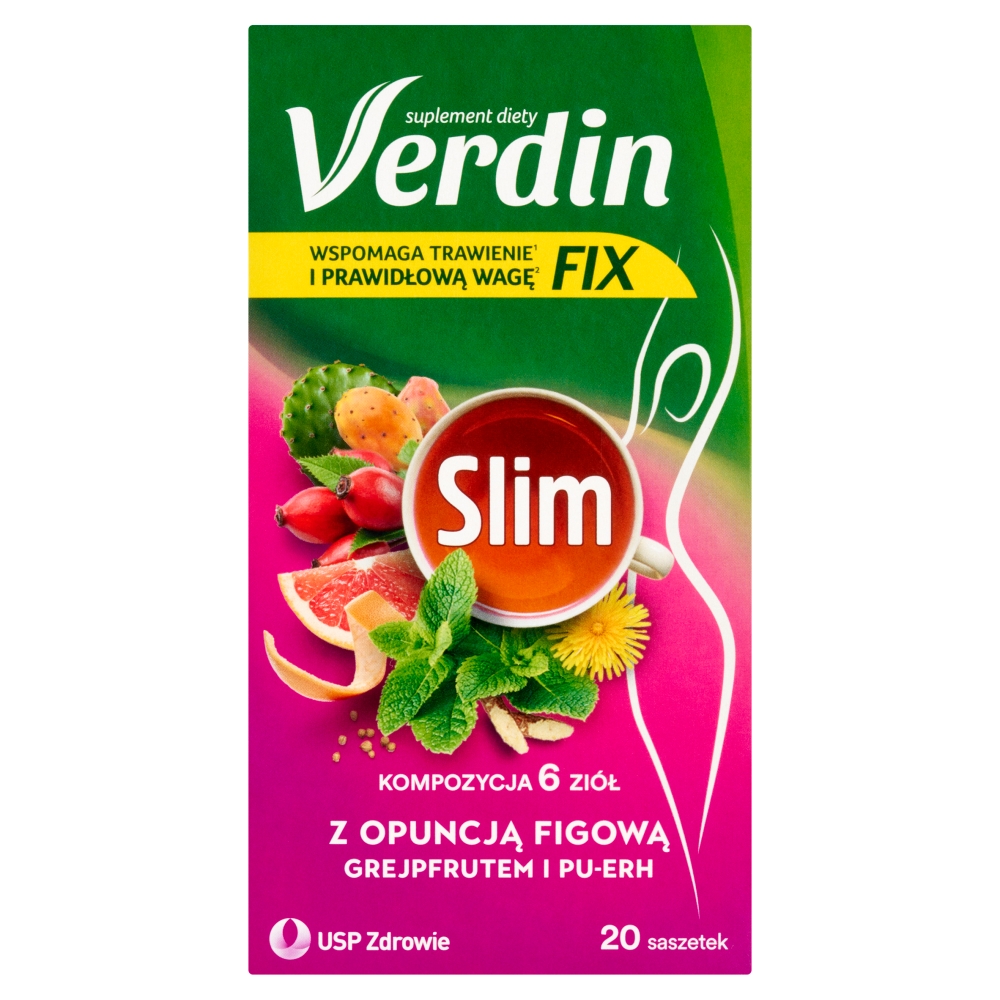 Verdin Fix Slim, Herbata w saszetkach