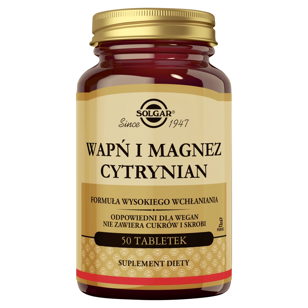 Solgar Wapń i Magnez cytrynian tabletki