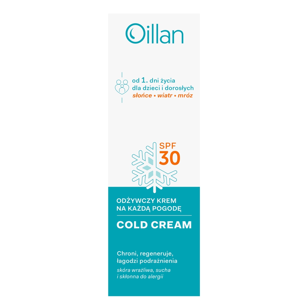 Oillan Cold Cream Ochronny krem do twarzy i ciała SPF30 