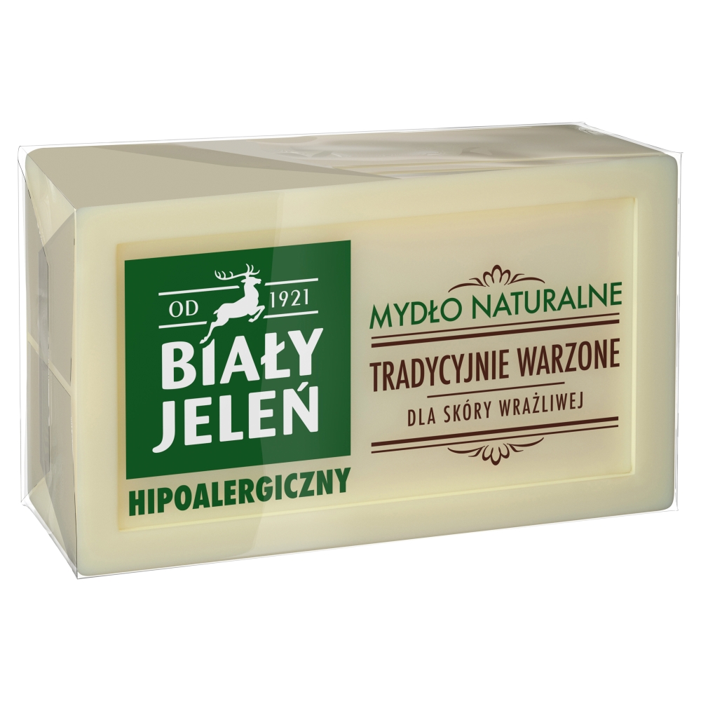 Biały Jeleń Mydło w Kostce Naturalne