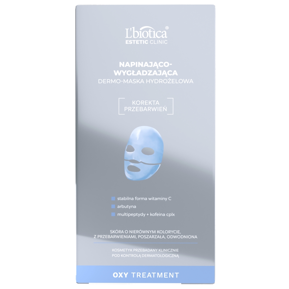 L'biotica Estetic Clinic Oxy Treatment Napinająco-wygładzająca dermo-maska hydrożelowa 