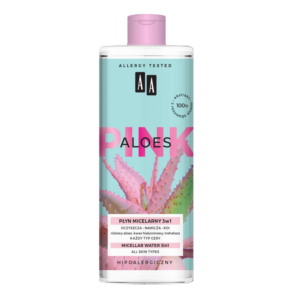 AA Aloes Pink Płyn micelarny 3W1 400 ml