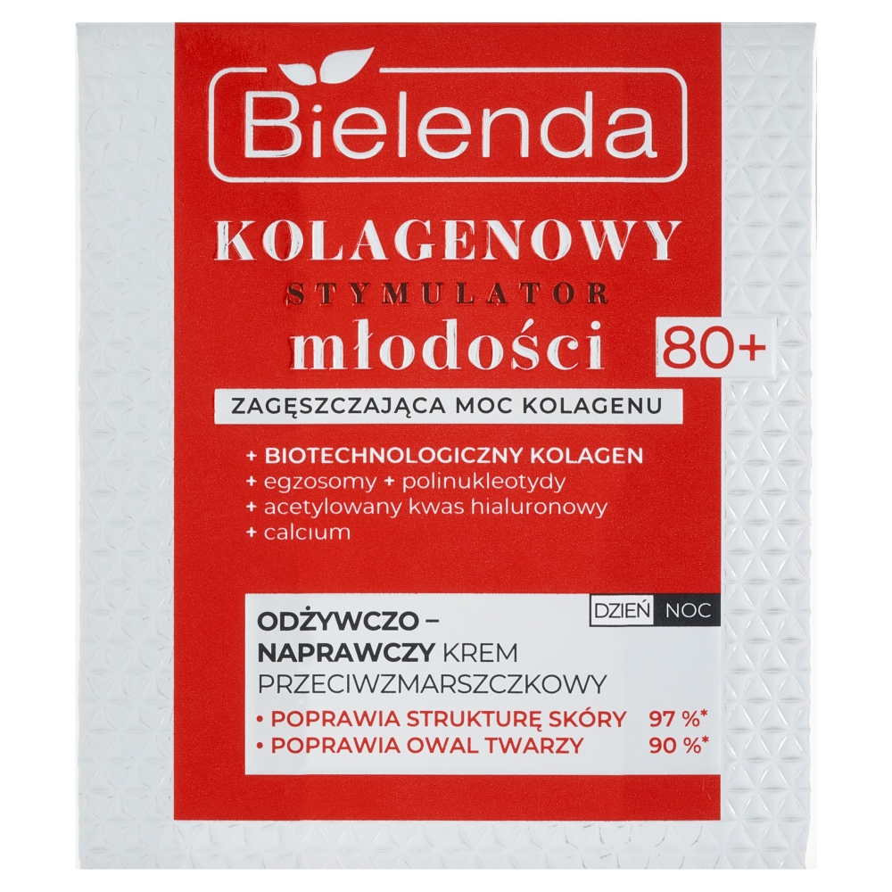 Bielenda Kolagenowy Stymulator Młodości krem odżywczo-naprawczy 80+ dzień/noc 