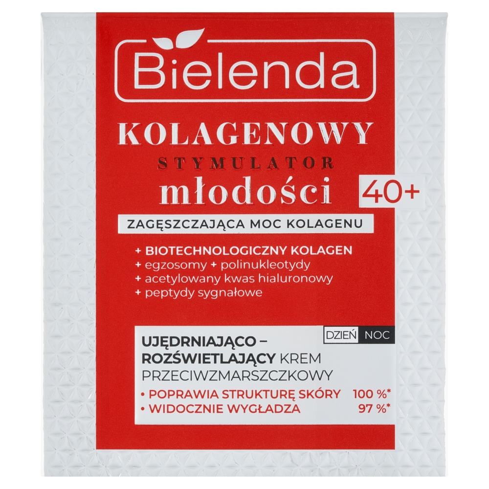 Bielenda Kolagenowy Stymulator Młodości krem ujędrniająco-rozświetlający 40+ dzień/noc