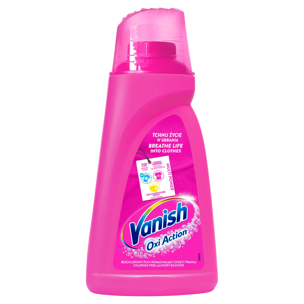 Vanish Oxi Action Pink Odplamiacz do Tkanin w płynie 1000 ml