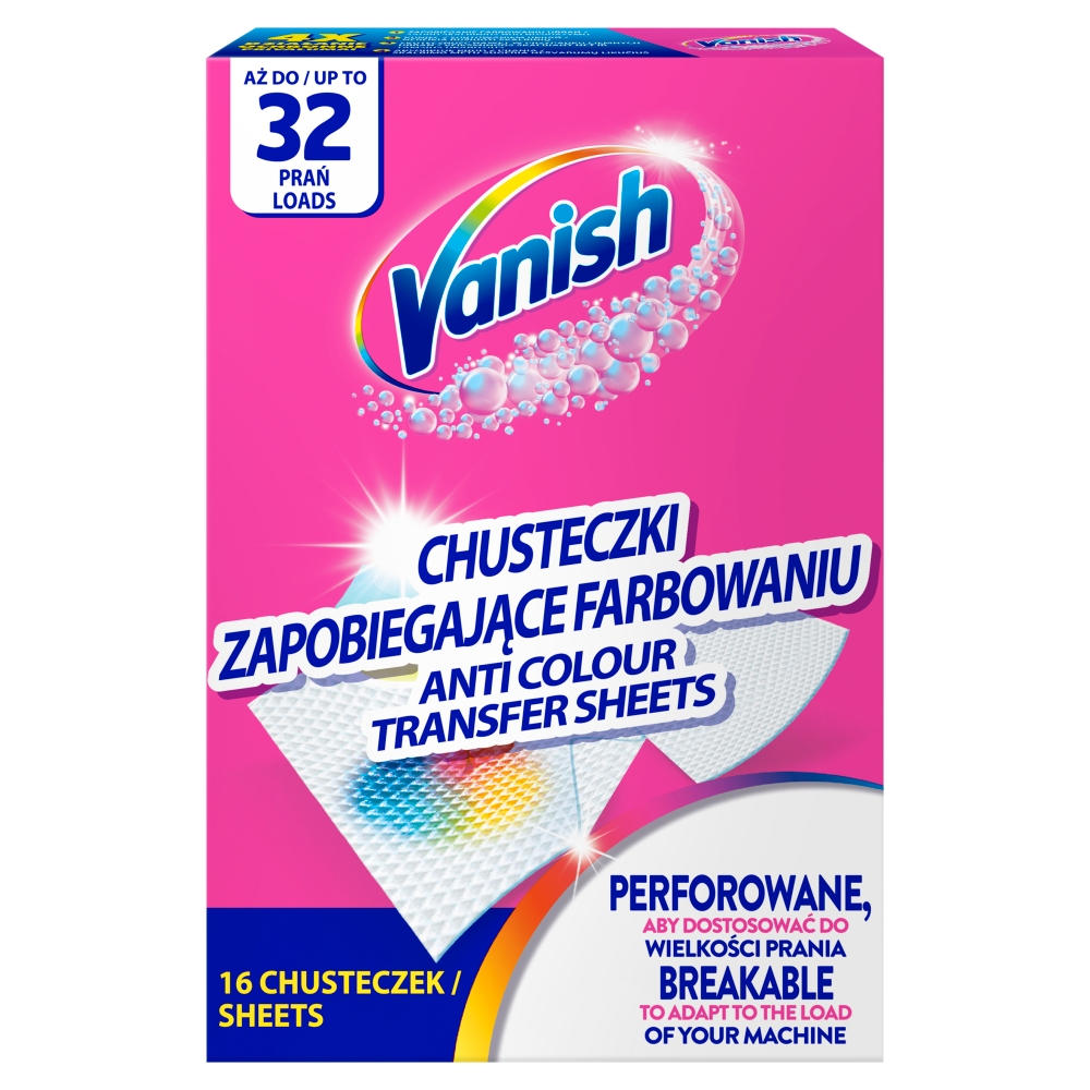 Vanish Color Protect Chusteczki wyłapujące barwnik, 16 szt.