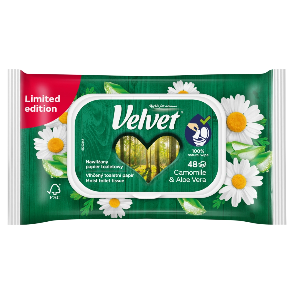 Velvet Papier Toaletowy Nawilżany Rumianek