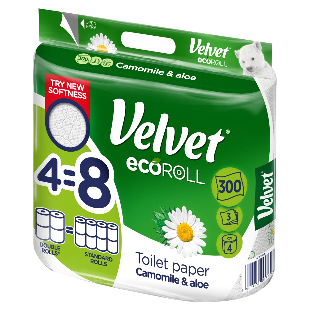 Velvet ecoRoll Camomile & Aloe Papier toaletowy