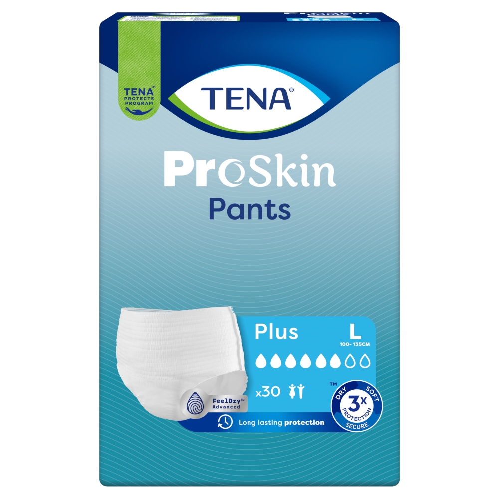 Tena Proskin Pants Plus Majtki Chłonne Rozmiar L, 30 Sztuk