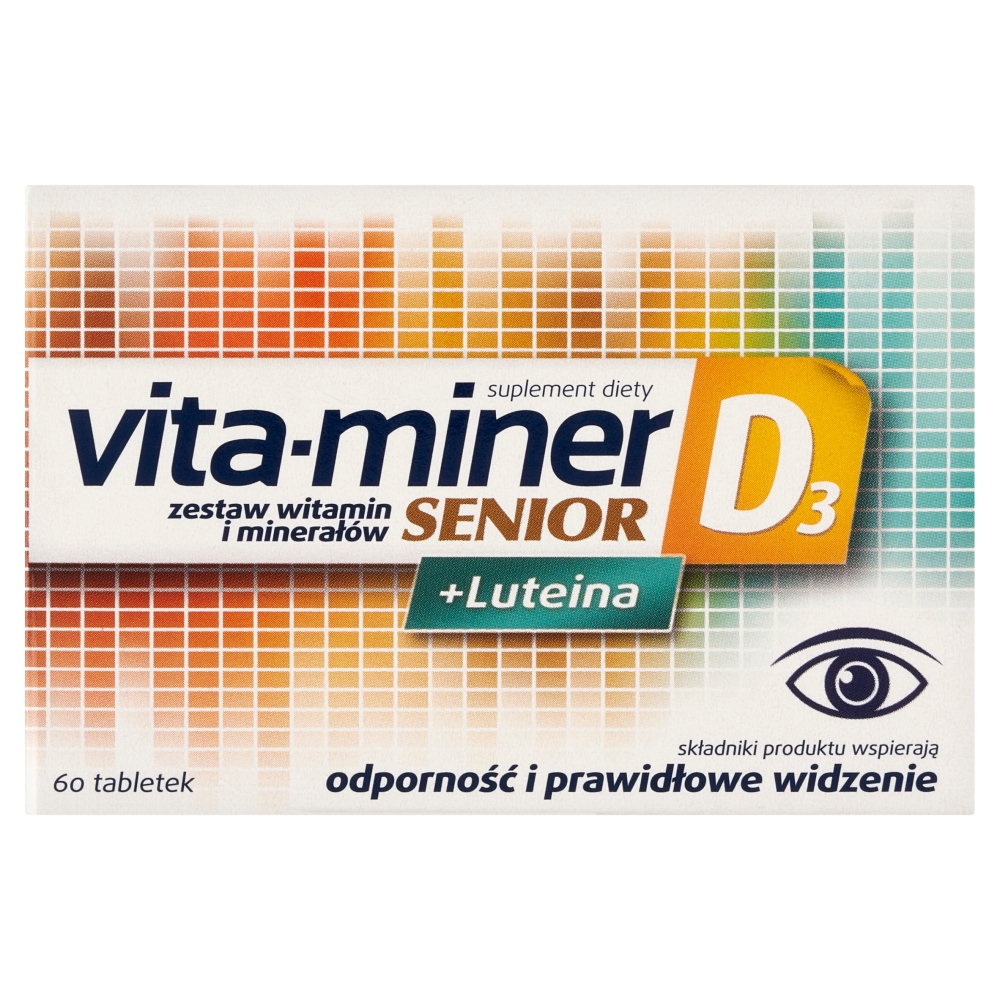Vita-miner Senior D3 + Luteina tabletki