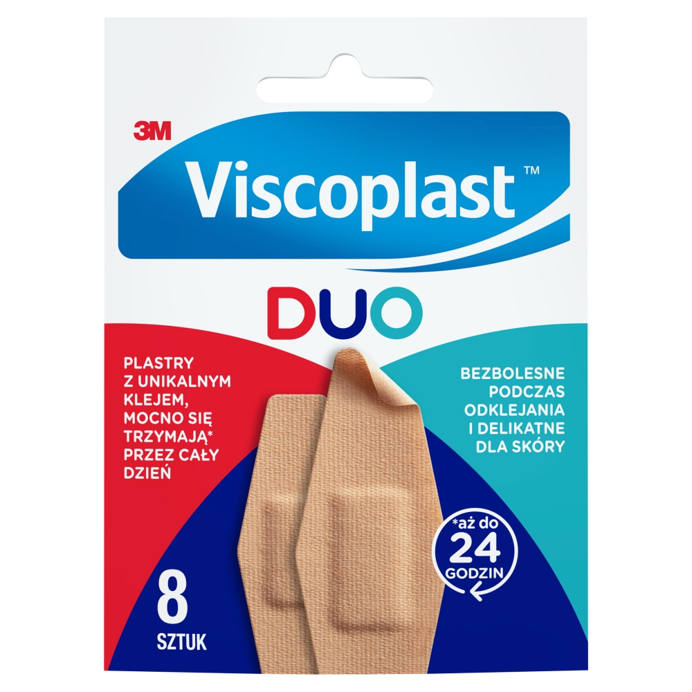 Viscoplast Duo, Zestaw plastrów, 2 Rozmiary