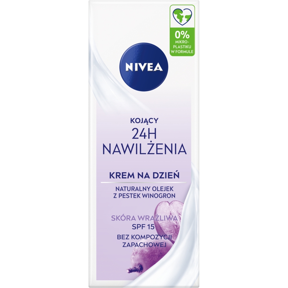 Nivea 24h Nawilżenia Kojący krem na dzień SPF15 50 ml