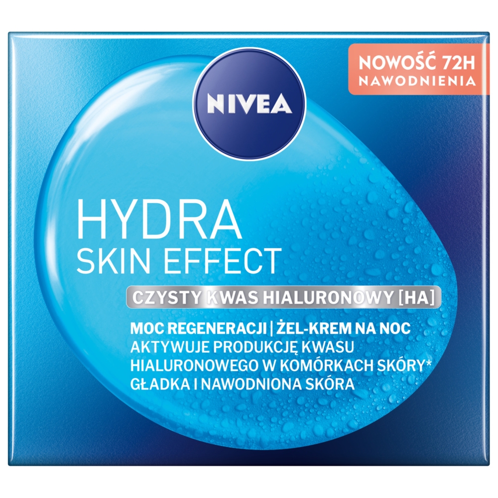 Nivea Hydra Skin Effect Moc regeneracji Żel-krem na noc 50 ml