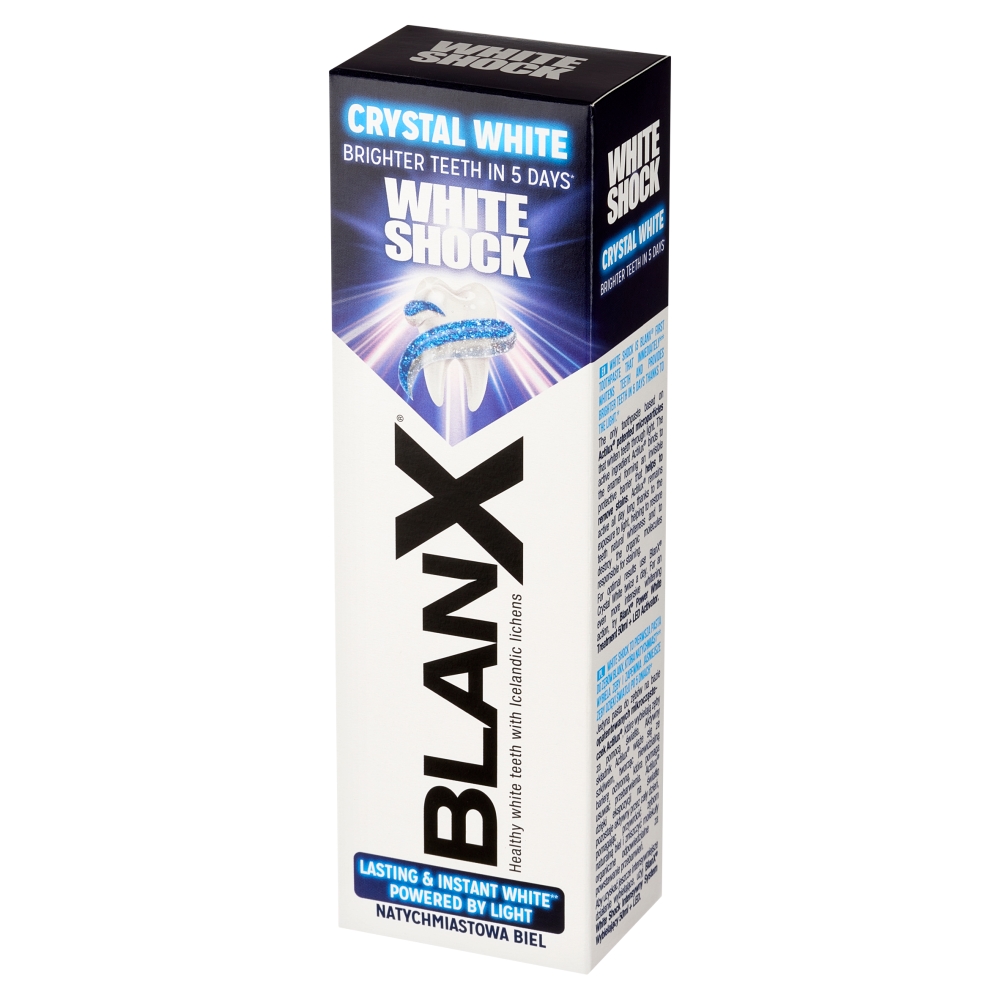 BlanX White Shock Pasta do zębów, Natychmiastowa Biel