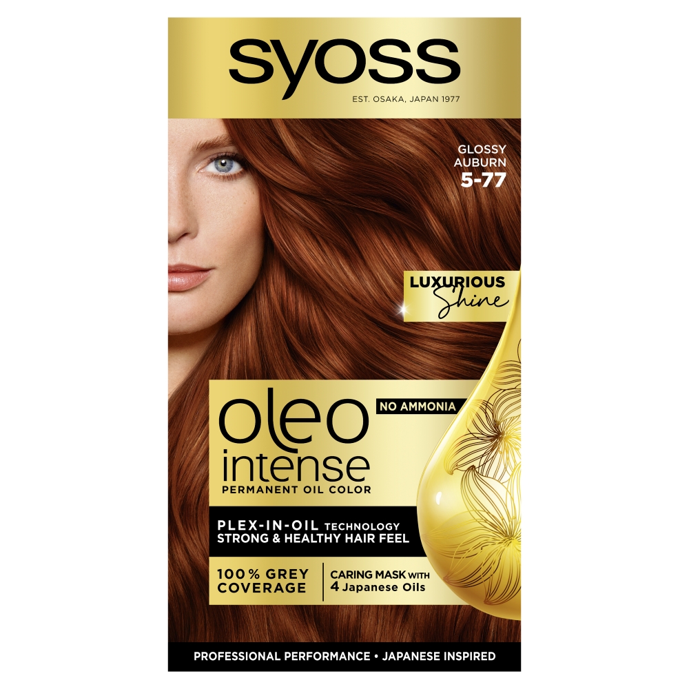 Syoss Oleo Farba do włosów, 5-77 Błyszczący Kasztan