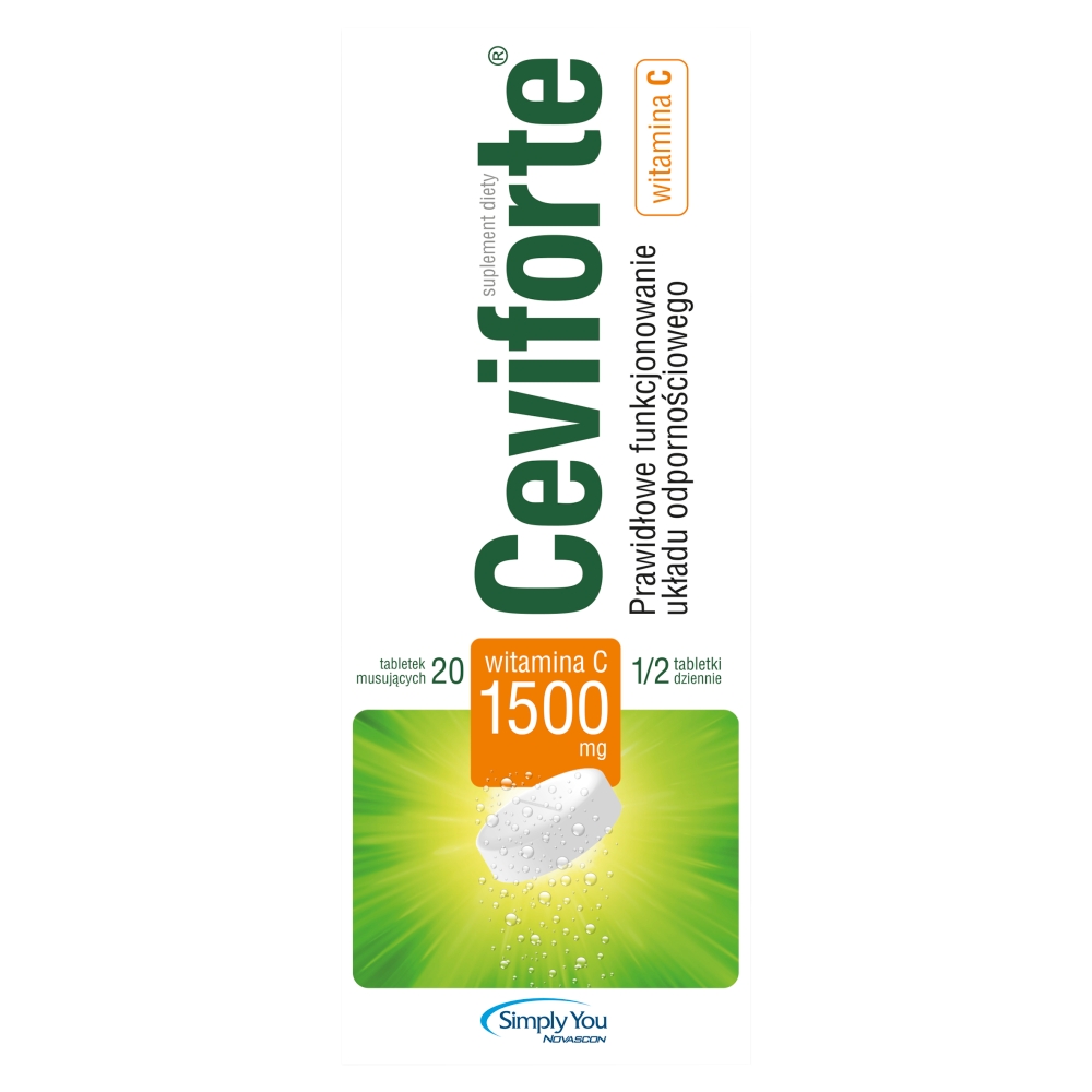 Ceviforte C 1500, Witamina C 1500 mg, Tabletki musujące
