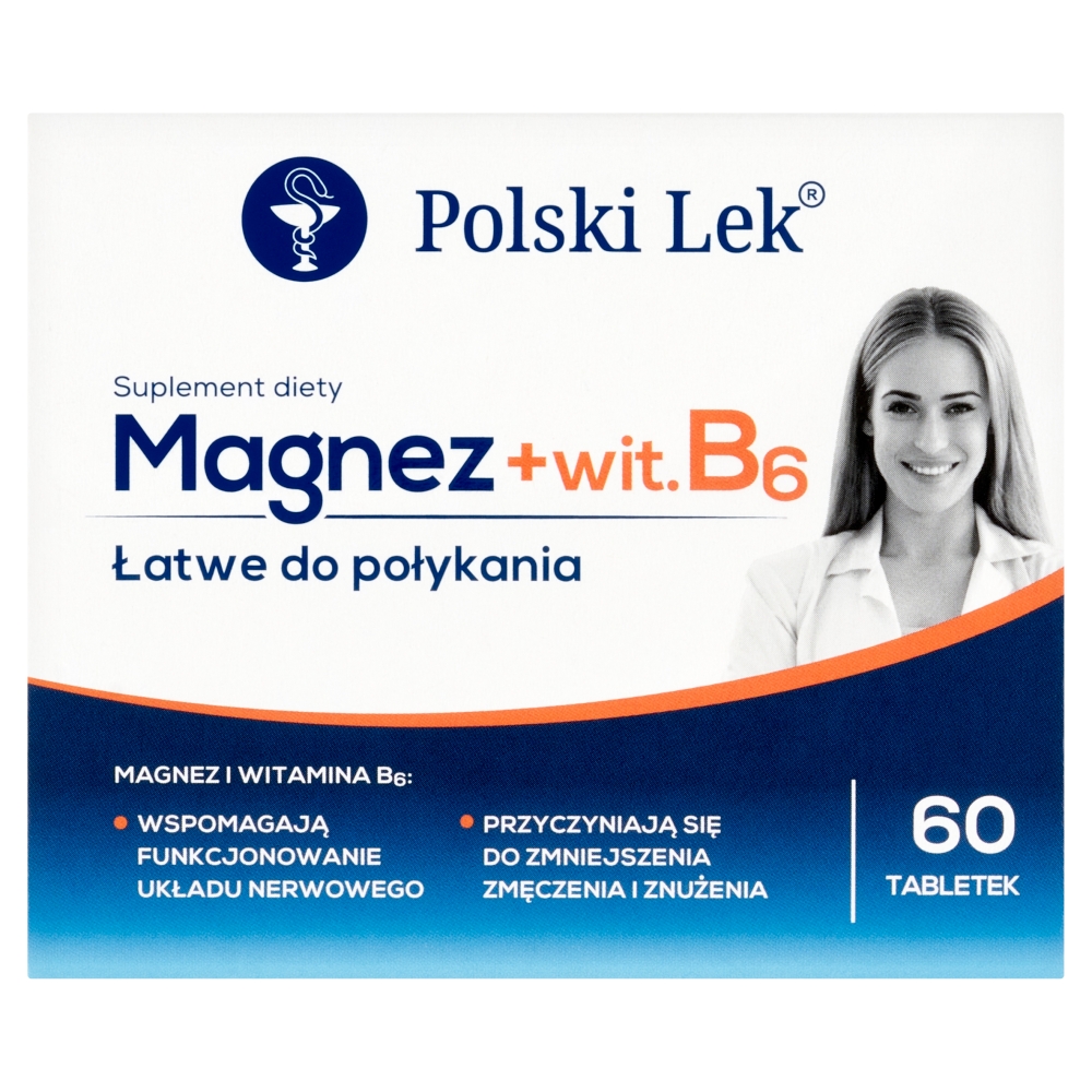 Polski Lek Magnez + Witamina B6, Tabletki