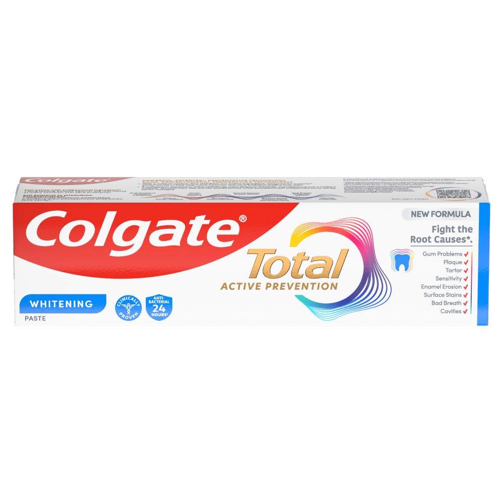 Colgate Total Whitening multiochronna pasta do zębów z fluorem, miętowa 