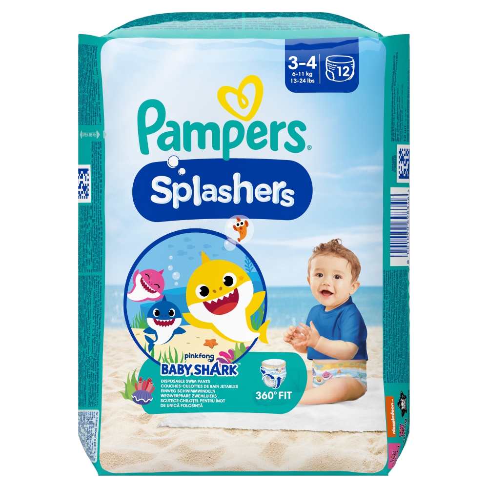 Pampers Pants Splashers Baby Shark Pieluchomajtki Rozm. 3
