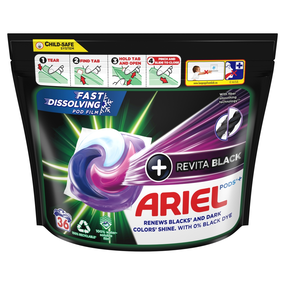 Ariel Kapsułki do Prania Black, 36 szt.
