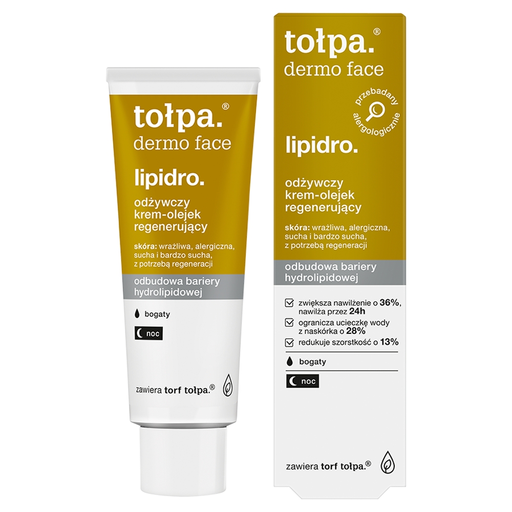 Tołpa Lipidro odżywczy krem-olejek regenerujący bogaty na noc 