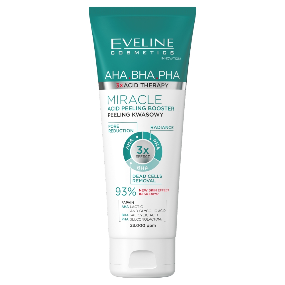 Eveline 3xAcid Therapy AHA BHA PHA Peeling do twarzy, 75 ml