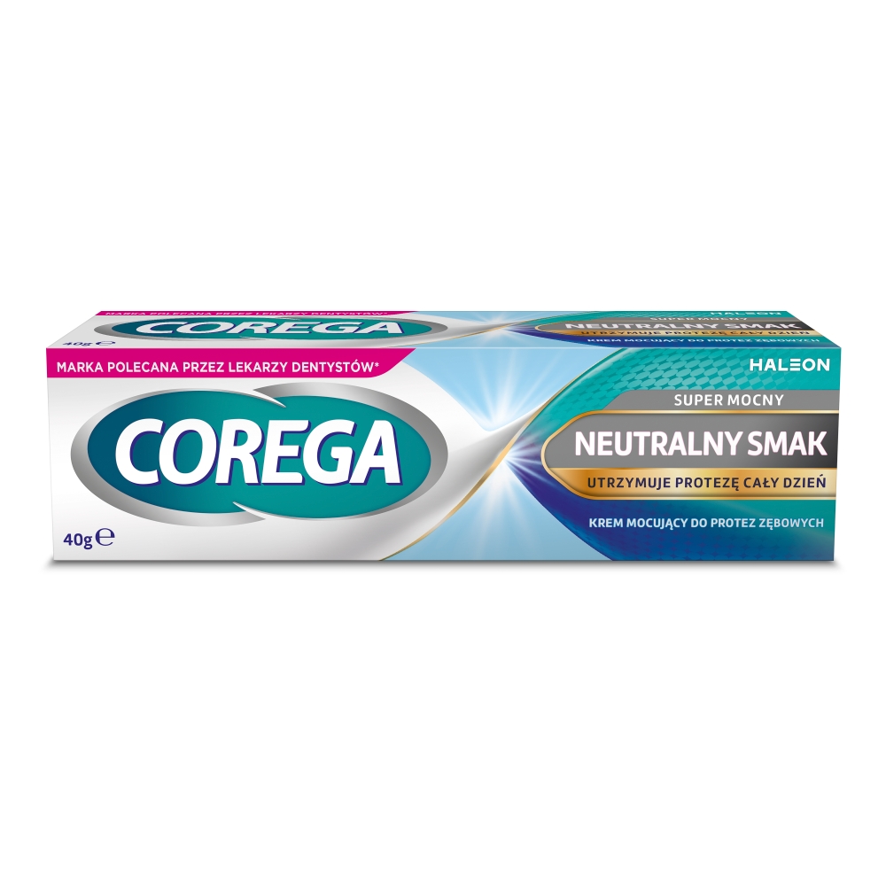 Corega Super Mocny Neutralny Smak, Krem mocujący do protez